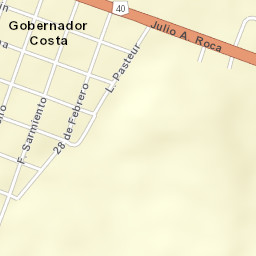 Gobernador Costa Street Map