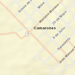 Camarones Street Map