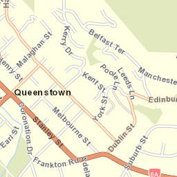 Queenstown Street Map