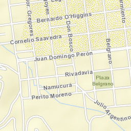 Perito Moreno Street Map