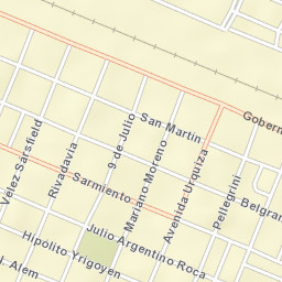 Pico Truncado Street Map
