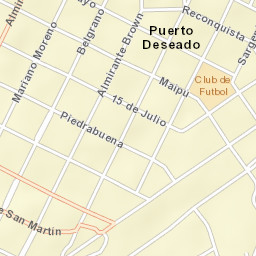 Puerto Deseado Street Map