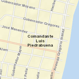 Comandante Luis Piedra Buena Street Map
