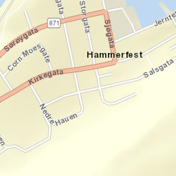 Hammerfest Street Map