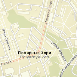 Polyarnyye Zori Street Map