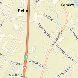 Pello Street Map
