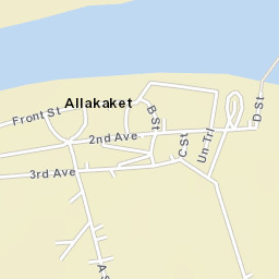 Allakaket Alaska Street Map
