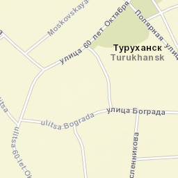 Turukhansk Street Map