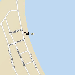 Teller Alaska Street Map