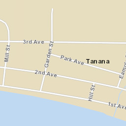 Tanana Alaska Street Map