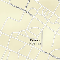 Kozhva Street Map