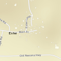 Ester Alaska Street Map