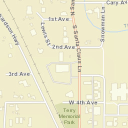 North Pole Alaska Street Map