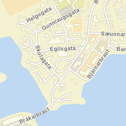 Borgarnes Street Map