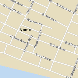 Nome Alaska Street Map