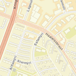 Reykjavík Street Map