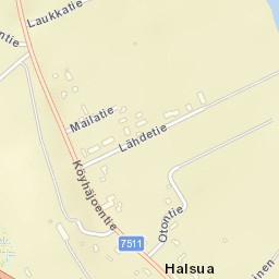 Halsua Street Map