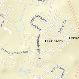 Teeriniemi Street Map