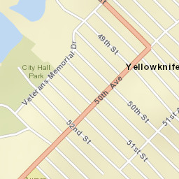 Yellowknife Street Map