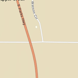 Trapper Creek Alaska Street Map