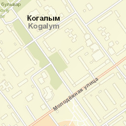 Kogalym Street Map