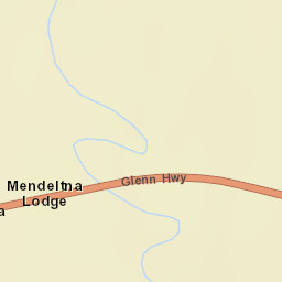 Mendeltna Lodge Alaska Street Map