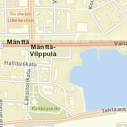 Mänttä Street Map