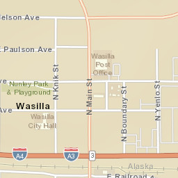 Wasilla Alaska Street Map