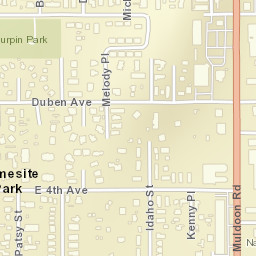Homesite Park Alaska Street Map