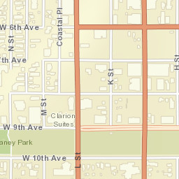 Anchorage Street Map