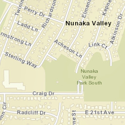Nunaka Valley Alaska Street Map