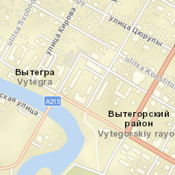 Vytegra Street Map