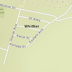 Whittier Alaska Street Map