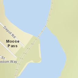 Moose Pass Alaska Street Map