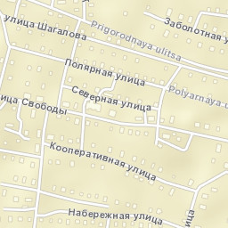 Vozhega Street Map
