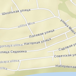 Nyuksenitsa Street Map