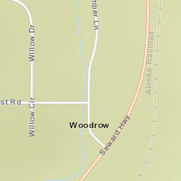 Woodrow Alaska Street Map