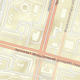 Komendantsky aerodrom Street Map