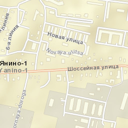 Yanino-1 Street Map