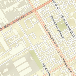 Vasileostrovskiy Rayon Street Map