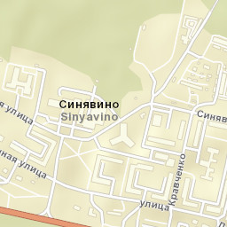 Sinyavino Street Map