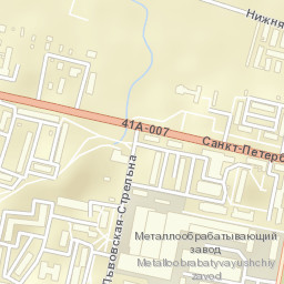 Strel'na Street Map