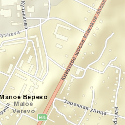 Maloye Verevo Street Map