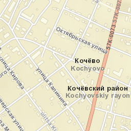 Kochevo Street Map
