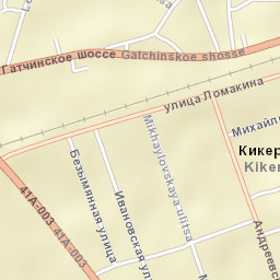 Kikerino Street Map
