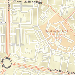 Kirishi Street Map