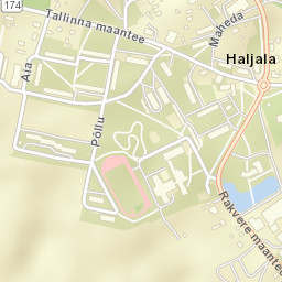 Haljala Street Map