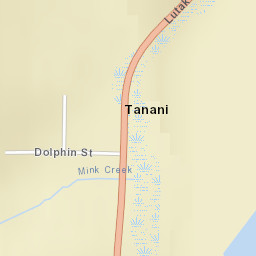Tanani Alaska Street Map