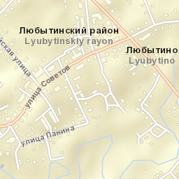 Lyubytino Street Map