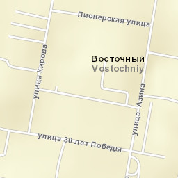 Vostochnyy Street Map